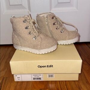 Open Edit Kids Tan Boots